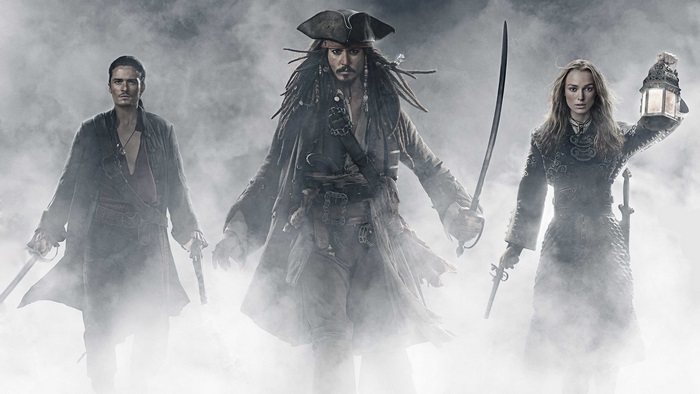 Pirates of the Caribbean characters in fog