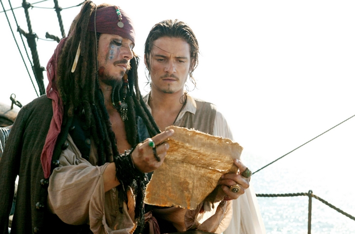 Captain Jack Sparrow and Will Turner from Pirates of the Caribbean
