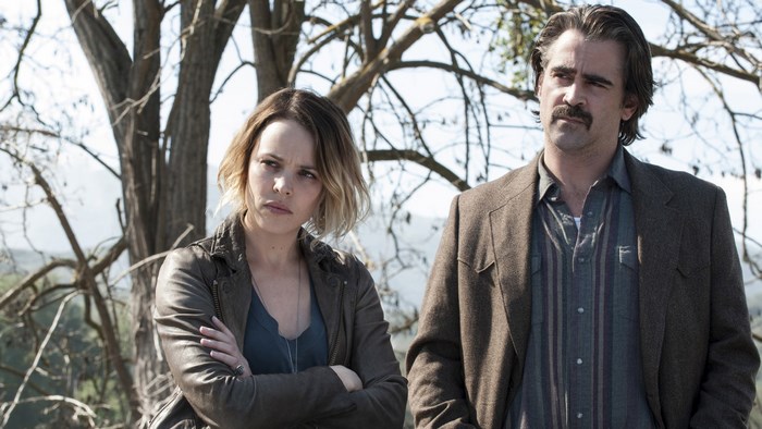Colin Farrell and Rachel McAdams in True Detective