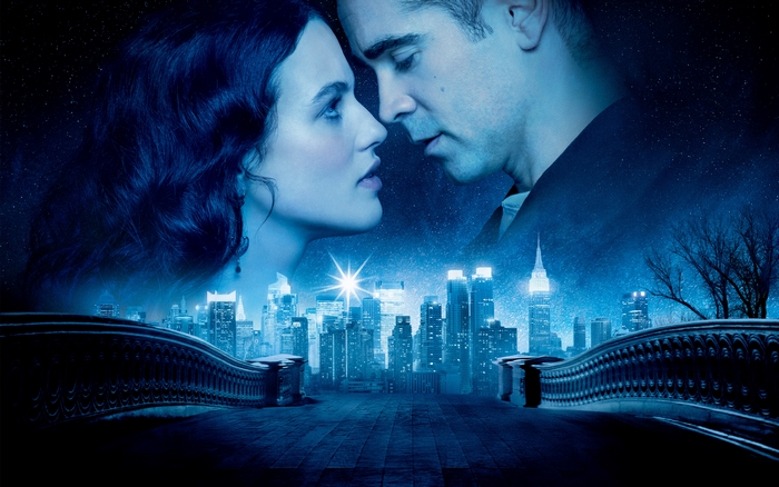 Colin Farrell and Jessica Brown Findlay in Winter's Tale