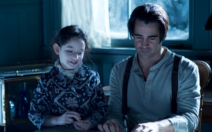 Colin Farrell and a young girl