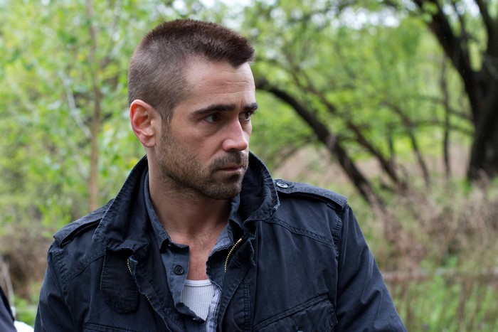 Colin Farrell in a dark jacket