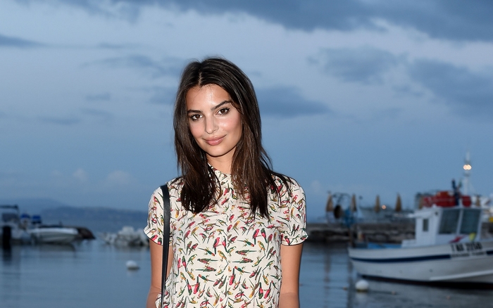 Emily Ratajkowski by the water