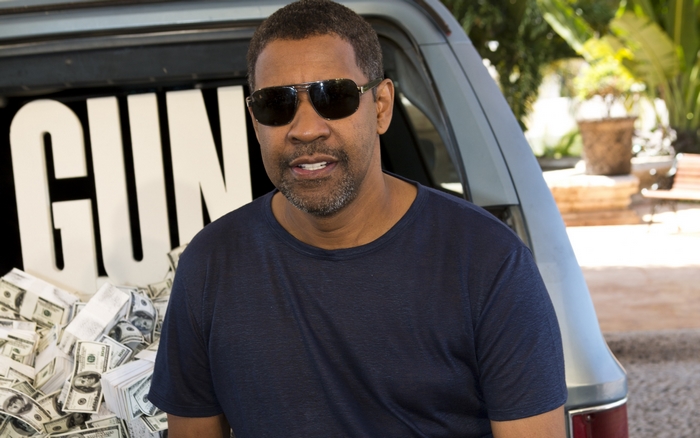 Denzel Washington with Guns and Money