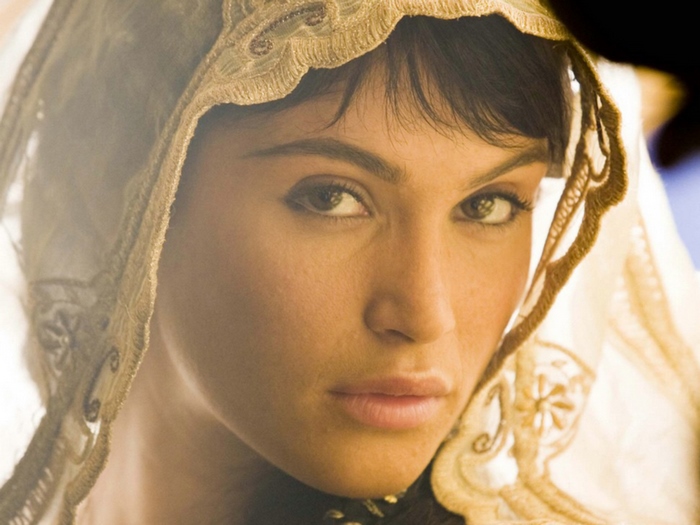 Gemma Arterton wearing a veil