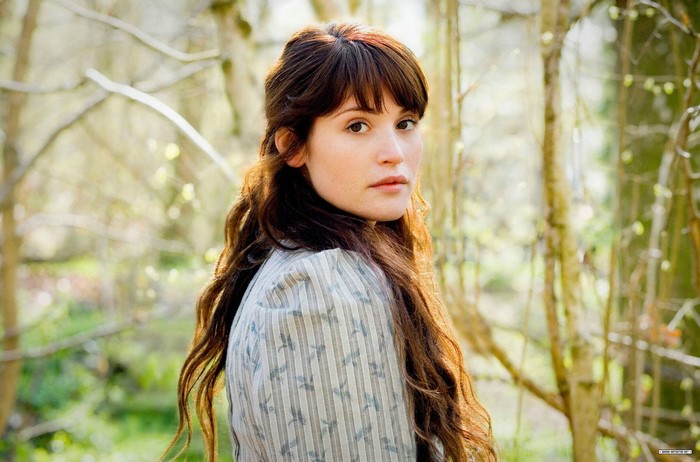 Gemma Arterton in a forest