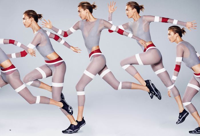 Karlie Kloss in athletic wear