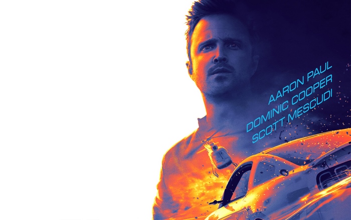 Need for Speed Movie Poster with Aaron Paul