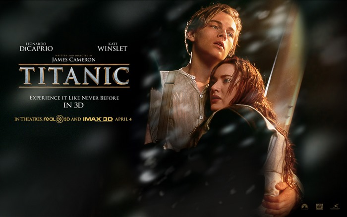 Titanic starring Leonardo DiCaprio and Kate Winslet