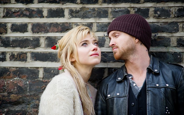 Aaron Paul and Imogen Poots