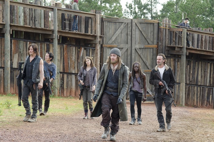 The Walking Dead characters at Alexandria