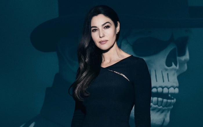 Monica Bellucci in black dress