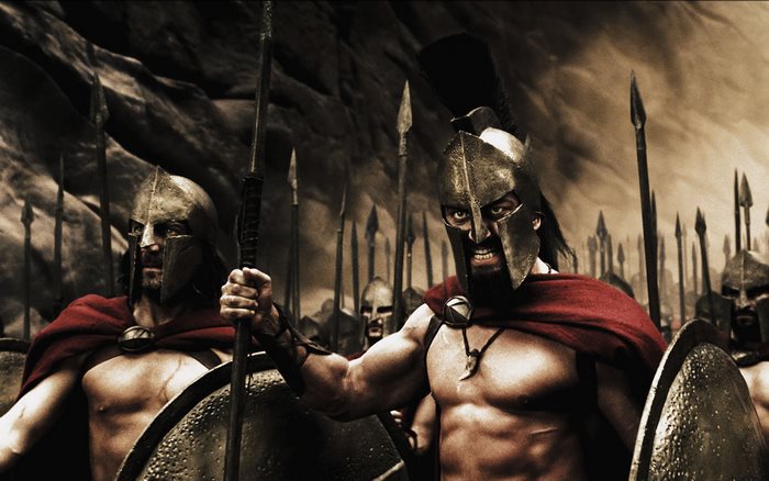 Gerard Butler as King Leonidas in 300