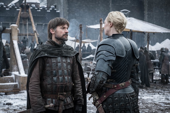 Jaime Lannister and Brienne of Tarth in Winterfell