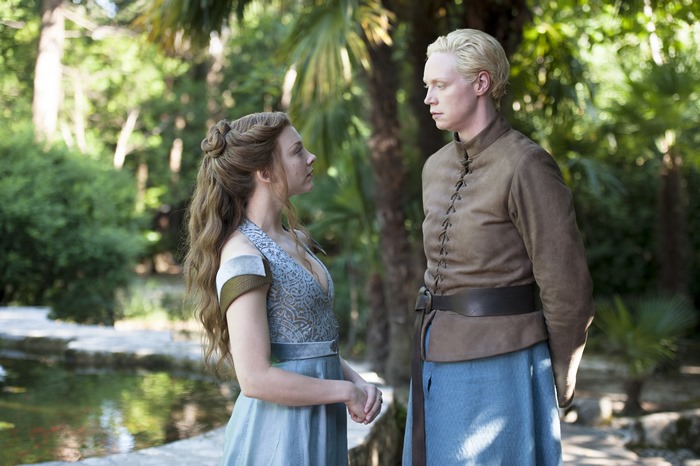 Gwendoline Christie and Natalie Dormer in Game of Thrones