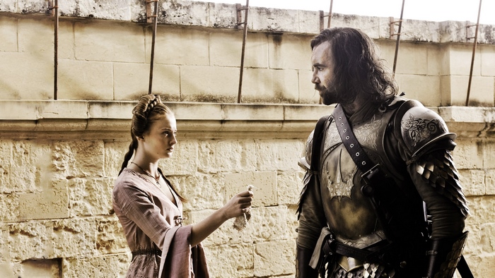 Sansa Stark and Sandor Clegane from Game of Thrones
