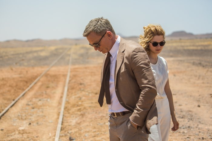 Daniel Craig and Lea Seydoux in Spectre