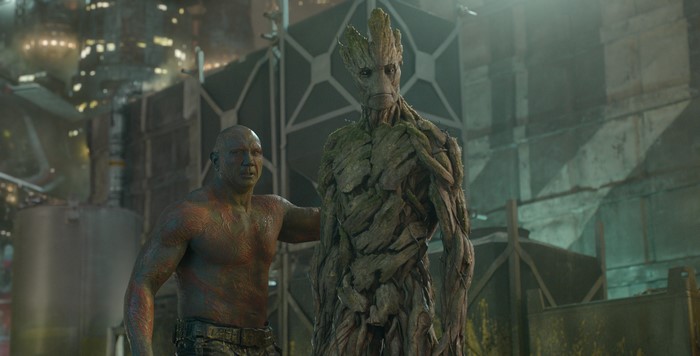 Drax and Groot from Guardians of the Galaxy