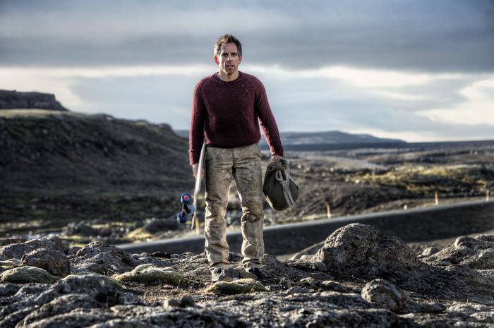 Ben Stiller in a desolate landscape