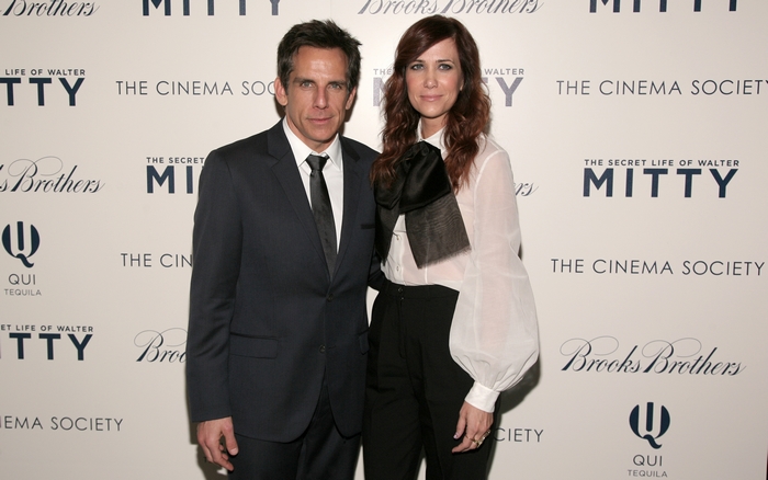 Ben Stiller and Kristen Wiig at The Secret Life of Walter Mitty premiere