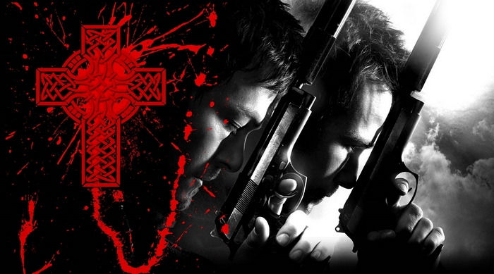 Norman Reedus with Guns and Celtic Cross