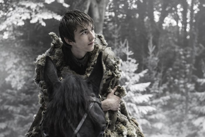 Bran Stark from Game of Thrones on horseback