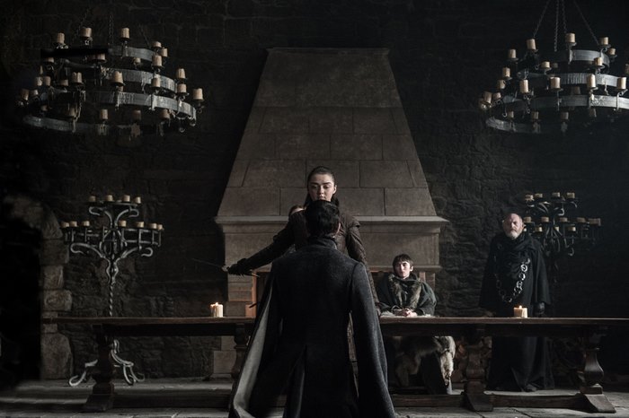 Arya Stark and Jon Snow from Game of Thrones