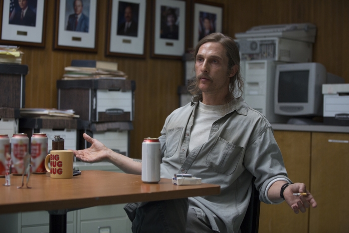 Matthew McConaughey in an office