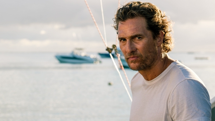 Matthew McConaughey on a boat