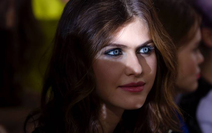 Alexandra Daddario Portrait with Striking Blue Eyes