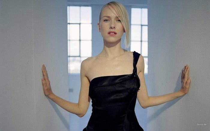 Naomi Watts in a black dress