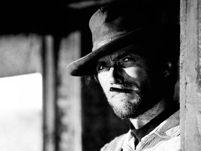 Clint Eastwood in a Western Hat