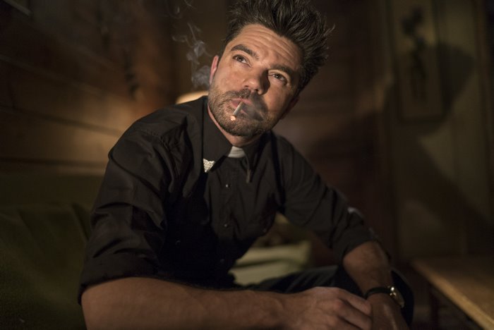 Dominic Cooper smoking