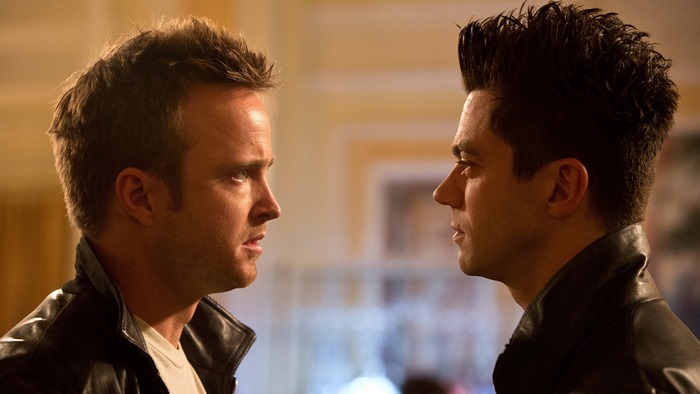 Dominic Cooper and Aaron Paul