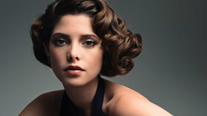 Ashley Greene in vintage hairstyle