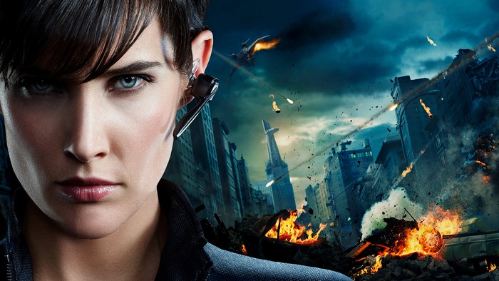 Cobie Smulders in a city under attack