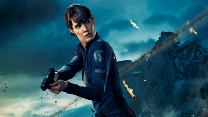 Cobie Smulders as Woman Agent in Action Scene