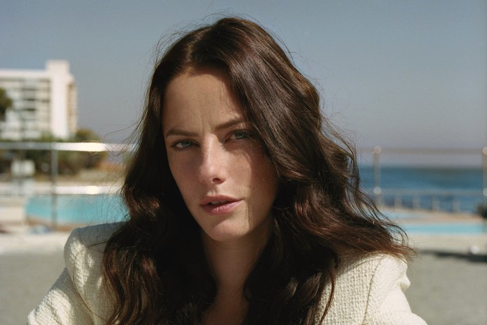 Kaya Scodelario by the pool