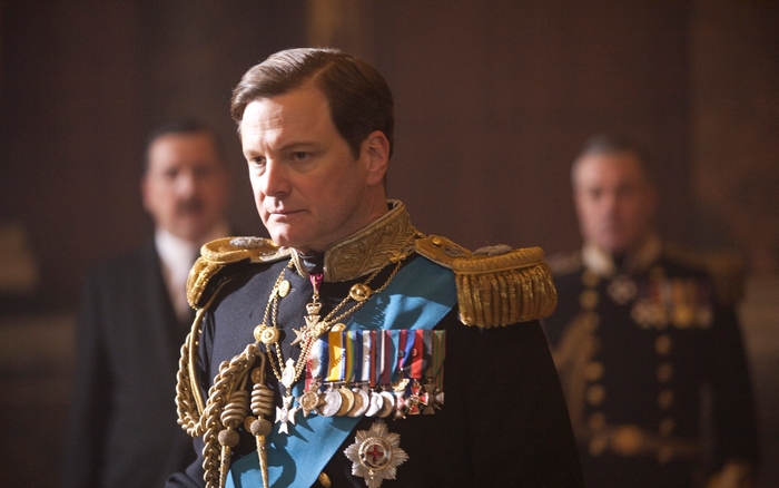 Colin Firth as King George VI in The King's Speech