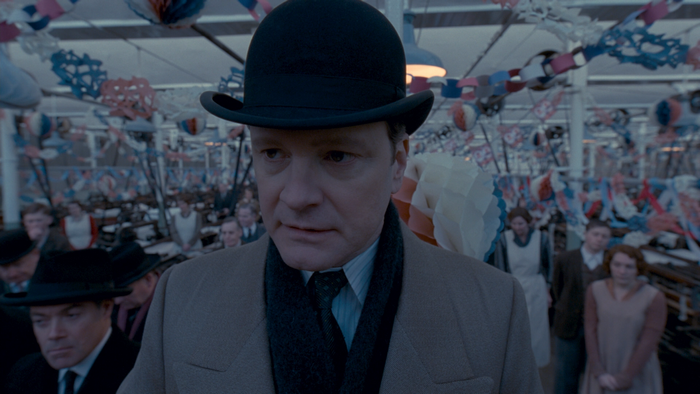 Colin Firth in a bowler hat