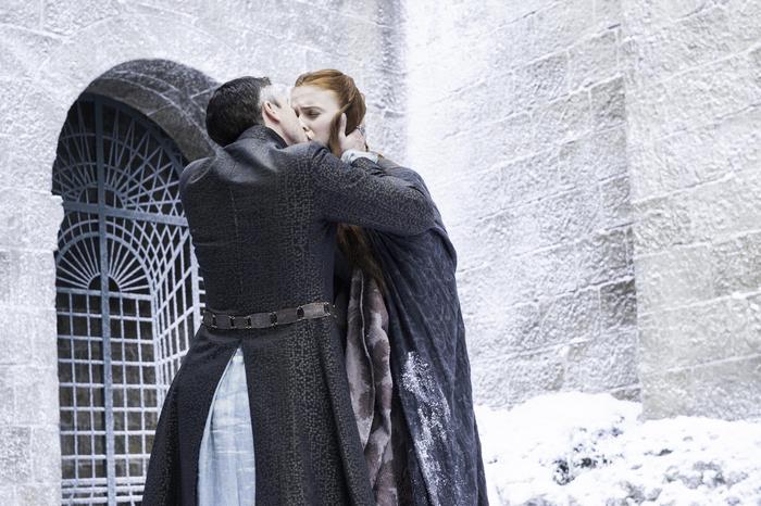 Petyr Baelish and Sansa Stark from Game of Thrones