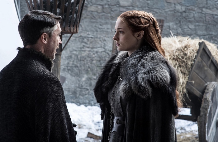 Petyr Baelish and Sansa Stark from Game of Thrones