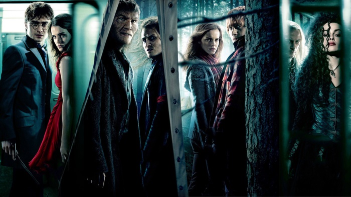 Harry Potter characters in a collage
