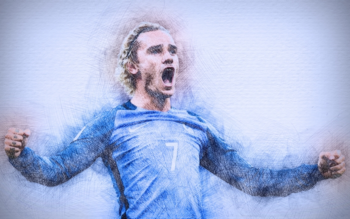 Antoine Griezmann celebrating