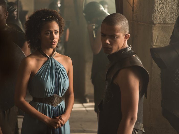 Missandei and Grey Worm from Game of Thrones