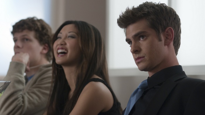 Jesse Eisenberg and Andrew Garfield in The Social Network