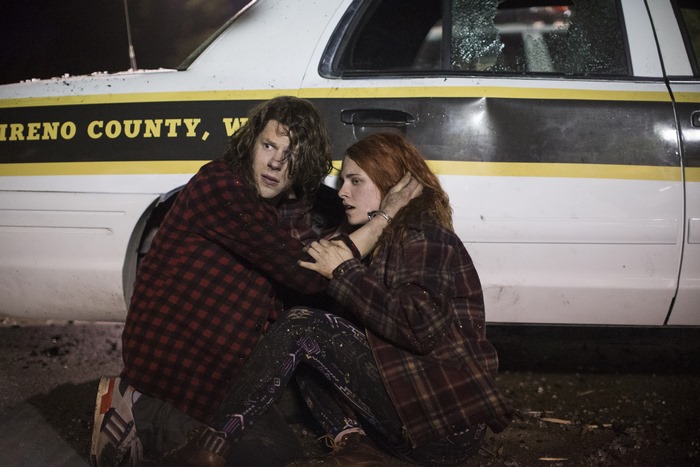 Jesse Eisenberg and Kristen Stewart in American Ultra