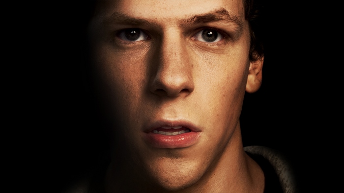 Jesse Eisenberg close-up portrait