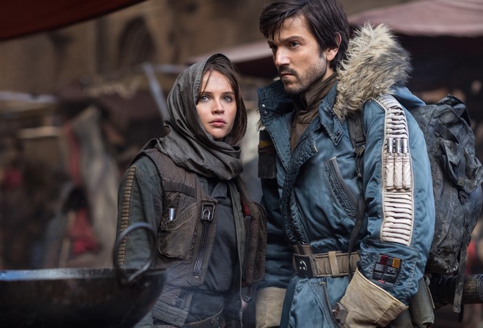 Jyn Erso and Cassian Andor from Rogue One