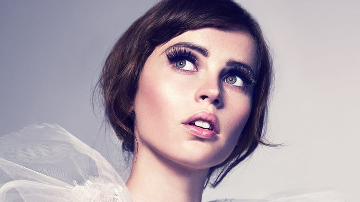 Felicity Jones with dramatic makeup